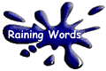Raining Words, click here for playing